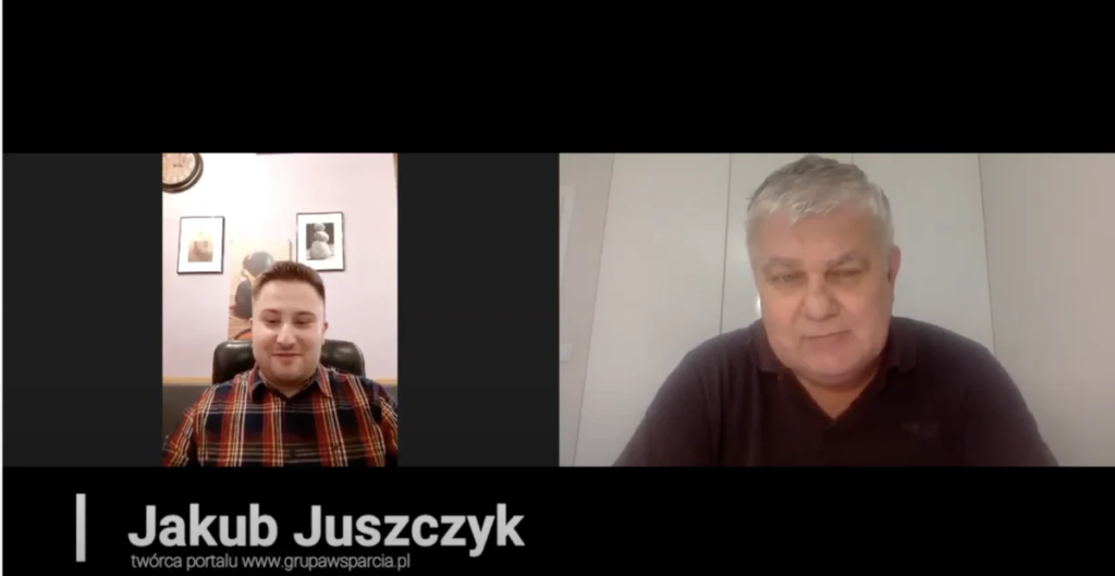 Jakub Juszczyk kiszluk rozmawia