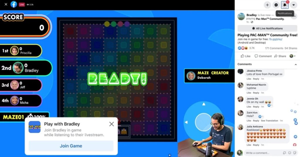Facebook gaming