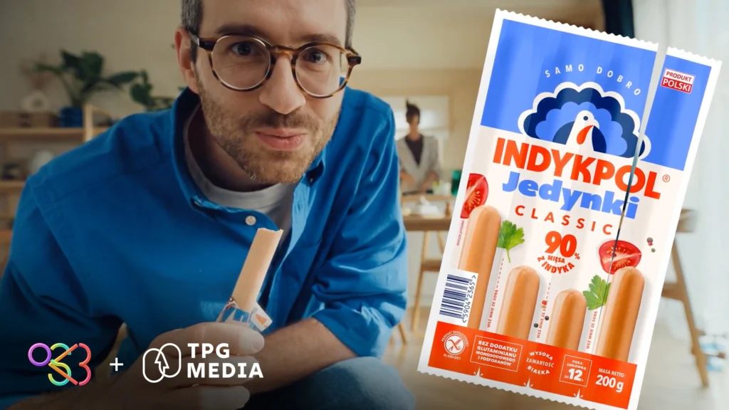 OS3 i TPG Media z Grupy ONE House realizują dla Indykpol kampanię parówek Jedynki